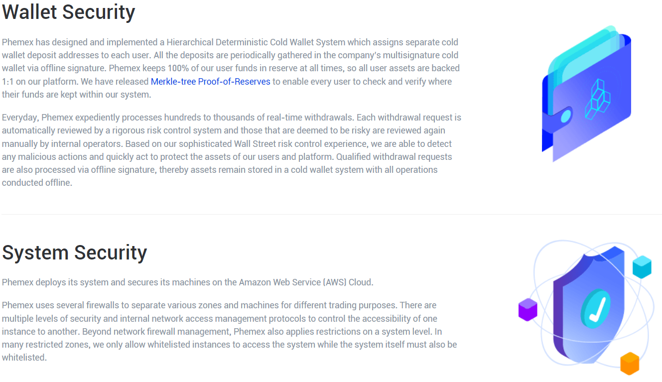 Phemex security