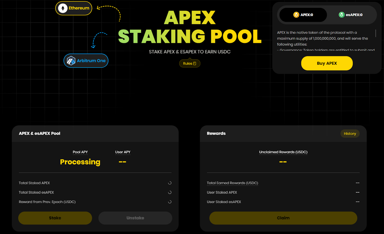 Apex Pro Staking