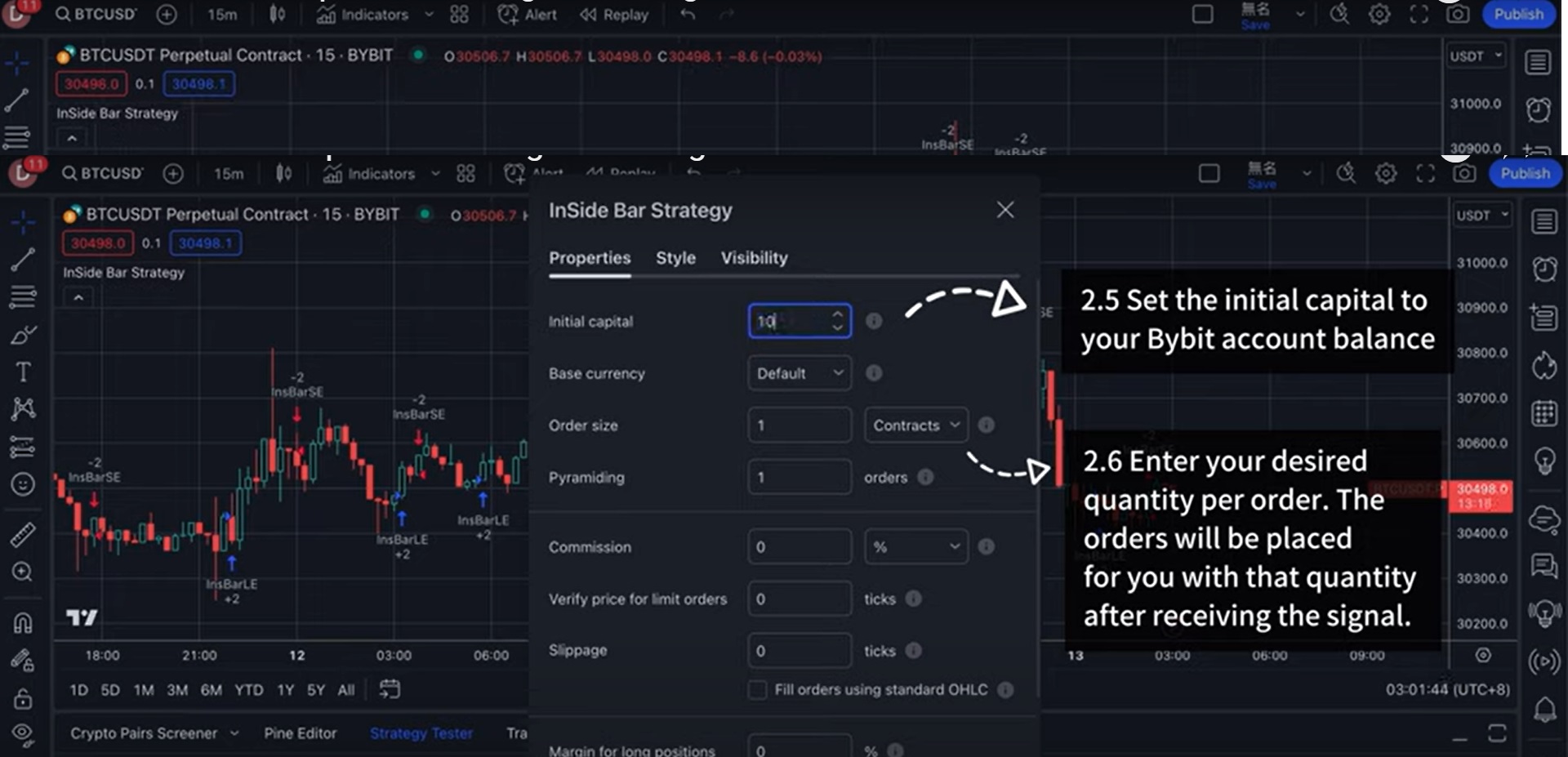 Tradingview-strategy-parameters