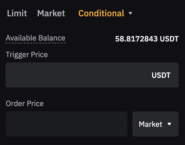 Bybit Conditional Market Order