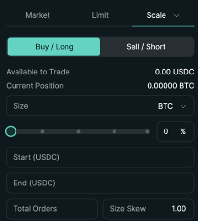 Scale Order HyperLiquid