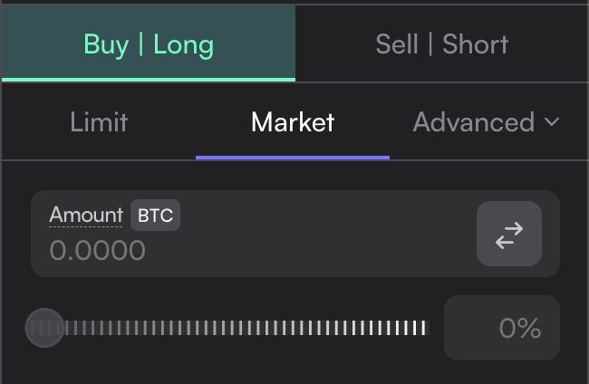 DyDX Market Order